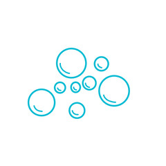 water bubble vector line art
