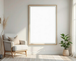 Frame Mockup Interior Scene	