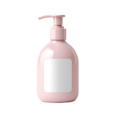 Elegant Pink Pump Bottle Mockup Perfect for Lotion, Soap, or Shampoo Packaging Design