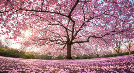 Fototapeta premium pink cherry blossom