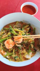 Sukiyaki with Shrimps and Vegetables Recipe