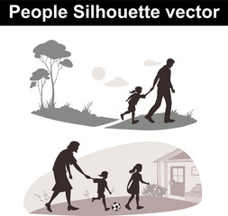 People Silhouette vector