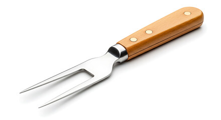 Fototapeta premium Carving Fork with Wooden Handle, Kitchen Utensil