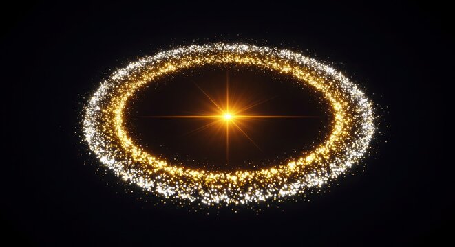 Ethereal portal beckons amidst cosmic dust - Powered by Adobe