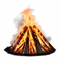 fire burning in the fire