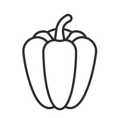 vector illustration of a pepper