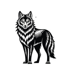 wolf vinyl ready vector illustration