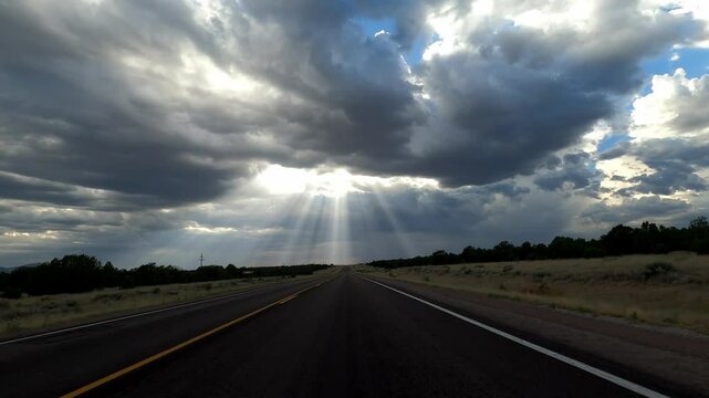 New Mexico Driving 0665 Pie Town Quemando