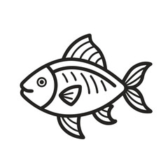 fish on a white background