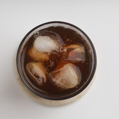 iced coffee in a glass 