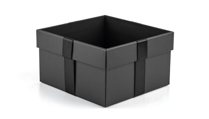 Elegant Black Gift Box with Ribbon