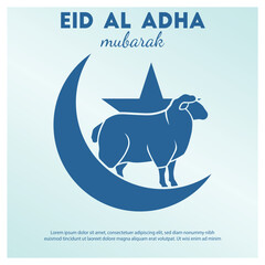 Festive Eid al-Adha Celebration Poster Design