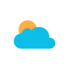 Cloud, Data, Storage, Cloudy turquoise highlight  Vector