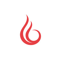 Fire flame logo and symbol vector ilustration