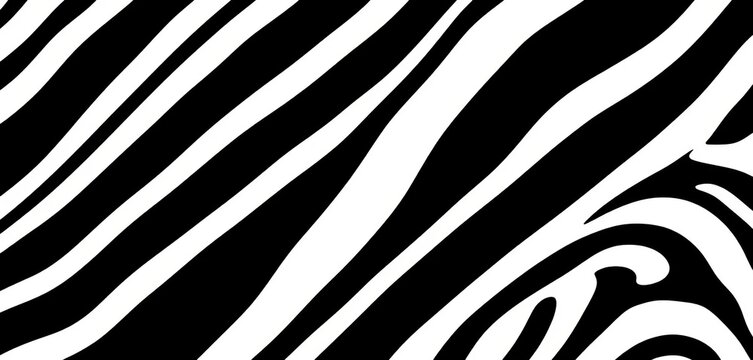 Abstract geometric zebra stripe pattern Seamless black and white background,  background,  simple