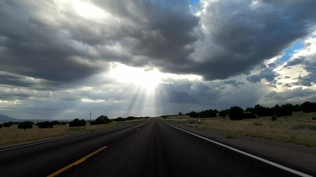 New Mexico Driving 0667 Pie Town Quemando