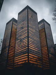 Fototapeta premium City skyline, modern skyscrapers