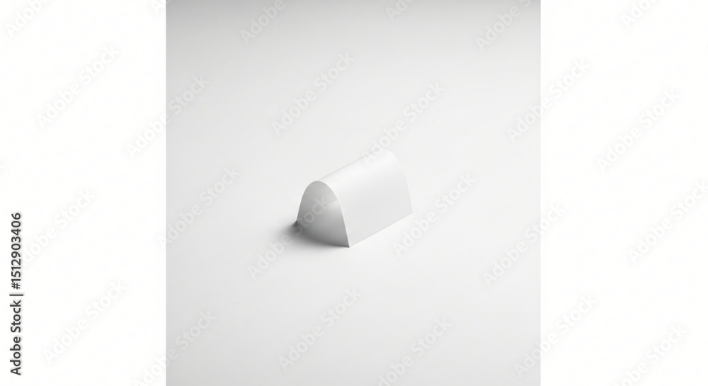 Poster minimalist white architectural model a study in simple forms