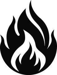 fire icon on white background