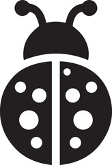 Ladybug black and white vector