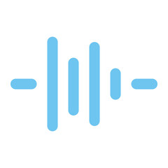 sound waves icon for illustration