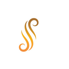 Obraz premium Hair wave logo vector icon template illustration