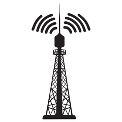Communication tower wireless signal transmission