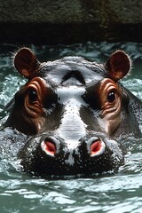 Hippopotamus in water