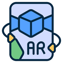 AR Flat Icon