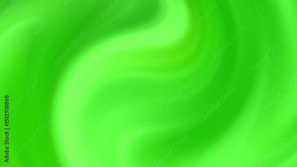 Poster bright green abstract swirl background with fluid motion. energetic neon green swirl background with
