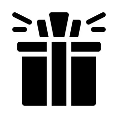 Gift glyph icon