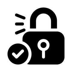 Lock glyph icon