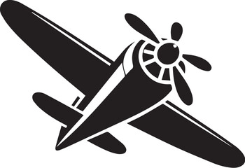 propeller plane vector art
