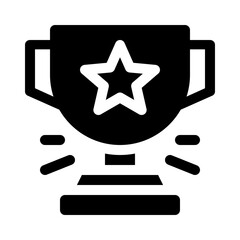 Trophy glyph icon