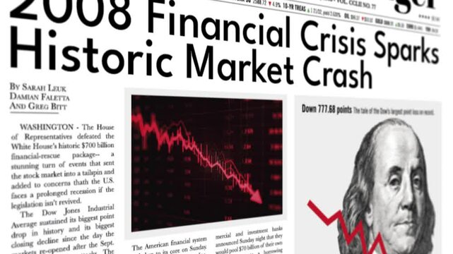 The video explores the 2008 financial crisis through the Capital Ledger