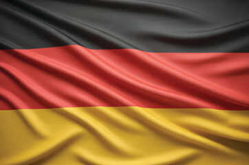 Obraz premium Flag of germany waving in the wind, national symbol