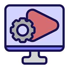 Video production Flat Icon