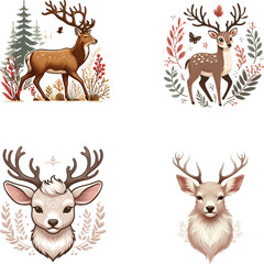 Deer vector