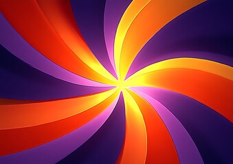 Vibrant swirling colors radiating from center