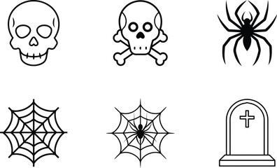 set of halloween icons