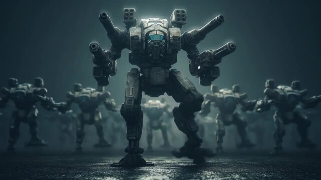 Futuristic war machines group