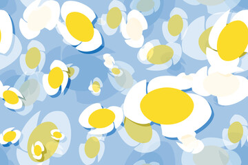 Seamless autumn leaves floral pattern vector illustration design