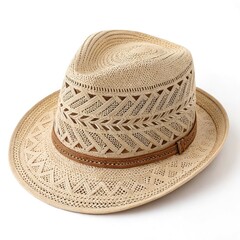 straw hat isolated on white background