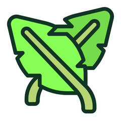 Jungle Leaves Flat Icon