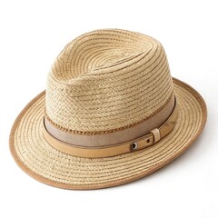 straw hat on the palm tree
