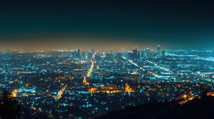 Obraz premium City lights at night (1)