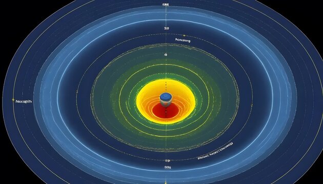 A Visual Representation of the Oort Cloud:  Exploring the Boundaries of Our Solar System and its Distant Icy Objects
