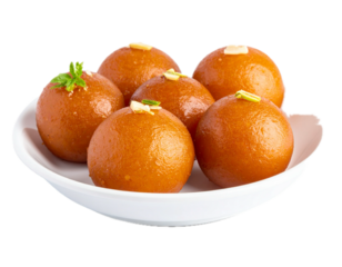 Gulab jamun isolated transparent background