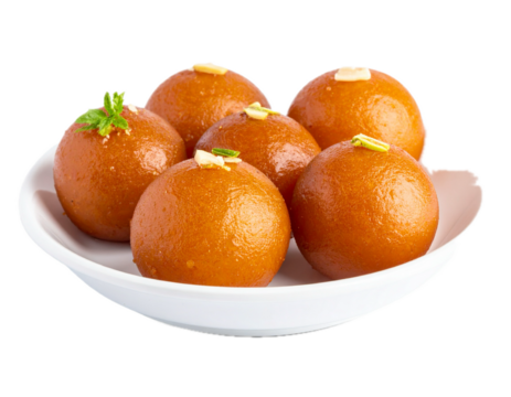 Gulab jamun isolated transparent background