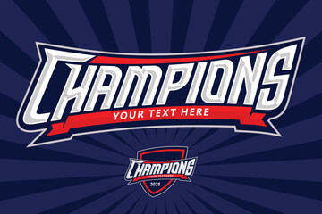 Champions Typography

Champions Text Typography With Shield Vector Stock, For The Winner, Championships, League And Others